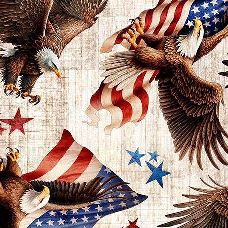 1776 - American Eagle & Flag Toss - Birch