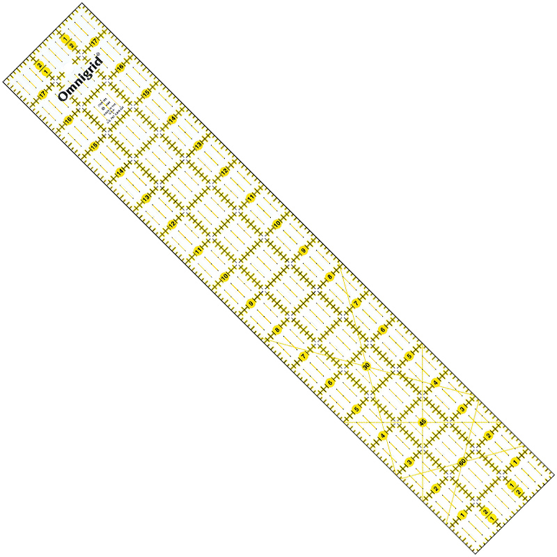 Omnigrip 3" x 18" Non-Slip Quilting Ruler by Omnigrid
