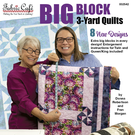BOOKS - PATTRN - Big Block 3-Yard Quilts - FC032542